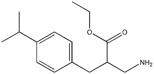 ethyl 3-amino-2-{[4-(propan-2-yl)phenyl]methyl}propanoate Structure