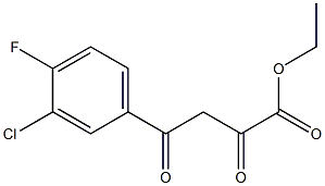 ethyl 4-(3-chloro-4-fluorophenyl)-2,4-dioxobutanoate Structure