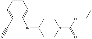 ethyl 4-[(2-cyanophenyl)amino]piperidine-1-carboxylate Structure