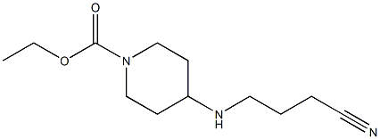 ethyl 4-[(3-cyanopropyl)amino]piperidine-1-carboxylate 구조식 이미지