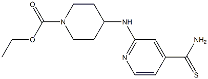 ethyl 4-[(4-carbamothioylpyridin-2-yl)amino]piperidine-1-carboxylate 구조식 이미지