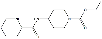 ethyl 4-[(piperidin-2-ylcarbonyl)amino]piperidine-1-carboxylate Structure