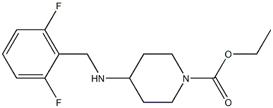 ethyl 4-{[(2,6-difluorophenyl)methyl]amino}piperidine-1-carboxylate 구조식 이미지