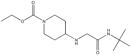 ethyl 4-{[(tert-butylcarbamoyl)methyl]amino}piperidine-1-carboxylate Structure