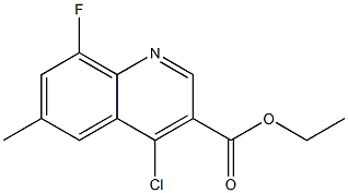 ethyl 4-chloro-8-fluoro-6-methylquinoline-3-carboxylate Structure