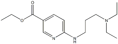 ethyl 6-{[3-(diethylamino)propyl]amino}pyridine-3-carboxylate 구조식 이미지