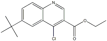 ethyl 6-tert-butyl-4-chloroquinoline-3-carboxylate 구조식 이미지