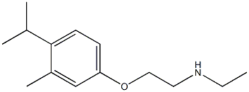 ethyl({2-[3-methyl-4-(propan-2-yl)phenoxy]ethyl})amine 구조식 이미지