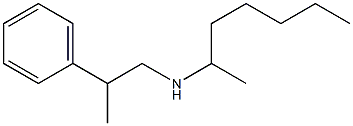 heptan-2-yl(2-phenylpropyl)amine Structure