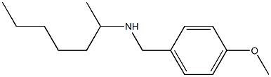 heptan-2-yl[(4-methoxyphenyl)methyl]amine Structure