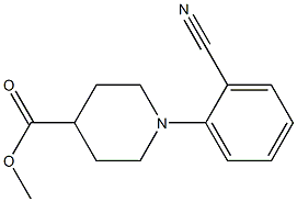 methyl 1-(2-cyanophenyl)piperidine-4-carboxylate Structure