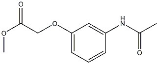 methyl 2-(3-acetamidophenoxy)acetate 구조식 이미지