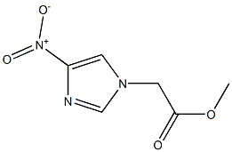methyl 2-(4-nitro-1H-imidazol-1-yl)acetate 구조식 이미지