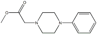 methyl 2-(4-phenylpiperazin-1-yl)acetate Structure