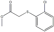 methyl 2-[(2-chlorophenyl)sulfanyl]acetate 구조식 이미지