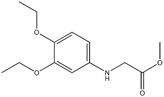 methyl 2-[(3,4-diethoxyphenyl)amino]acetate 구조식 이미지