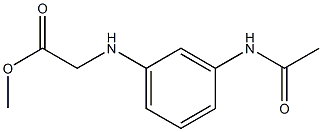 methyl 2-[(3-acetamidophenyl)amino]acetate Structure