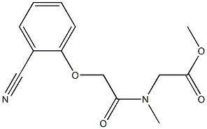 methyl 2-[2-(2-cyanophenoxy)-N-methylacetamido]acetate Structure