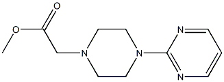 methyl 2-[4-(pyrimidin-2-yl)piperazin-1-yl]acetate Structure