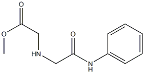 methyl 2-{[(phenylcarbamoyl)methyl]amino}acetate Structure