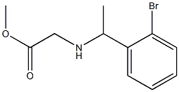 methyl 2-{[1-(2-bromophenyl)ethyl]amino}acetate Structure