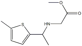 methyl 2-{[1-(5-methylthiophen-2-yl)ethyl]amino}acetate Structure