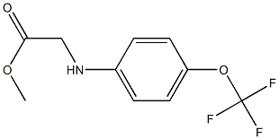 methyl 2-{[4-(trifluoromethoxy)phenyl]amino}acetate Structure