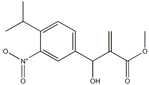 methyl 2-{hydroxy[3-nitro-4-(propan-2-yl)phenyl]methyl}prop-2-enoate Structure