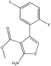 methyl 2-amino-4-(2,5-difluorophenyl)thiophene-3-carboxylate 구조식 이미지