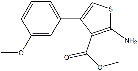 methyl 2-amino-4-(3-methoxyphenyl)thiophene-3-carboxylate 구조식 이미지