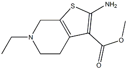 methyl 2-amino-6-ethyl-4H,5H,6H,7H-thieno[2,3-c]pyridine-3-carboxylate 구조식 이미지