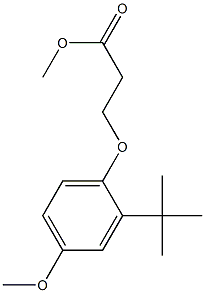 methyl 3-(2-tert-butyl-4-methoxyphenoxy)propanoate Structure
