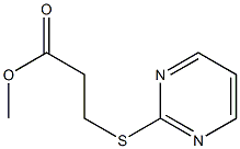 methyl 3-(pyrimidin-2-ylsulfanyl)propanoate 구조식 이미지