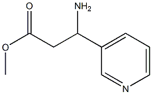 methyl 3-amino-3-(pyridin-3-yl)propanoate Structure