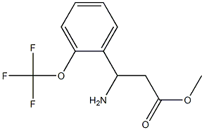 methyl 3-amino-3-[2-(trifluoromethoxy)phenyl]propanoate Structure