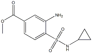 methyl 3-amino-4-(cyclopropylsulfamoyl)benzoate 구조식 이미지