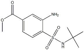 methyl 3-amino-4-(tert-butylsulfamoyl)benzoate 구조식 이미지