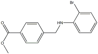 methyl 4-{[(2-bromophenyl)amino]methyl}benzoate 구조식 이미지