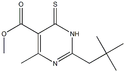 methyl 4-methyl-2-neopentyl-6-thioxo-1,6-dihydropyrimidine-5-carboxylate 구조식 이미지