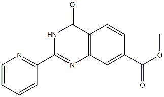 methyl 4-oxo-2-pyridin-2-yl-3,4-dihydroquinazoline-7-carboxylate Structure