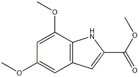 methyl 5,7-dimethoxy-1H-indole-2-carboxylate Structure