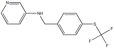 N-({4-[(trifluoromethyl)sulfanyl]phenyl}methyl)pyridin-3-amine Structure