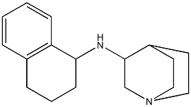 N-(1,2,3,4-tetrahydronaphthalen-1-yl)-1-azabicyclo[2.2.2]octan-3-amine 구조식 이미지