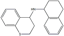 N-(1,2,3,4-tetrahydronaphthalen-1-yl)-3,4-dihydro-2H-1-benzothiopyran-4-amine 구조식 이미지