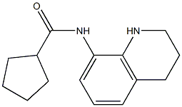 N-(1,2,3,4-tetrahydroquinolin-8-yl)cyclopentanecarboxamide 구조식 이미지