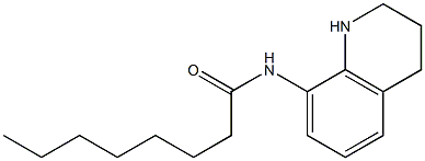 N-(1,2,3,4-tetrahydroquinolin-8-yl)octanamide 구조식 이미지