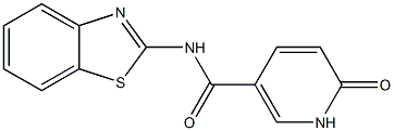 N-(1,3-benzothiazol-2-yl)-6-oxo-1,6-dihydropyridine-3-carboxamide Structure