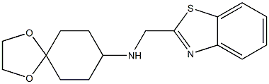 N-(1,3-benzothiazol-2-ylmethyl)-1,4-dioxaspiro[4.5]decan-8-amine 구조식 이미지