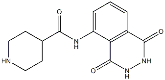N-(1,4-dioxo-1,2,3,4-tetrahydrophthalazin-5-yl)piperidine-4-carboxamide 구조식 이미지