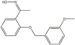 N-(1-{2-[(3-methoxyphenyl)methoxy]phenyl}ethylidene)hydroxylamine Structure